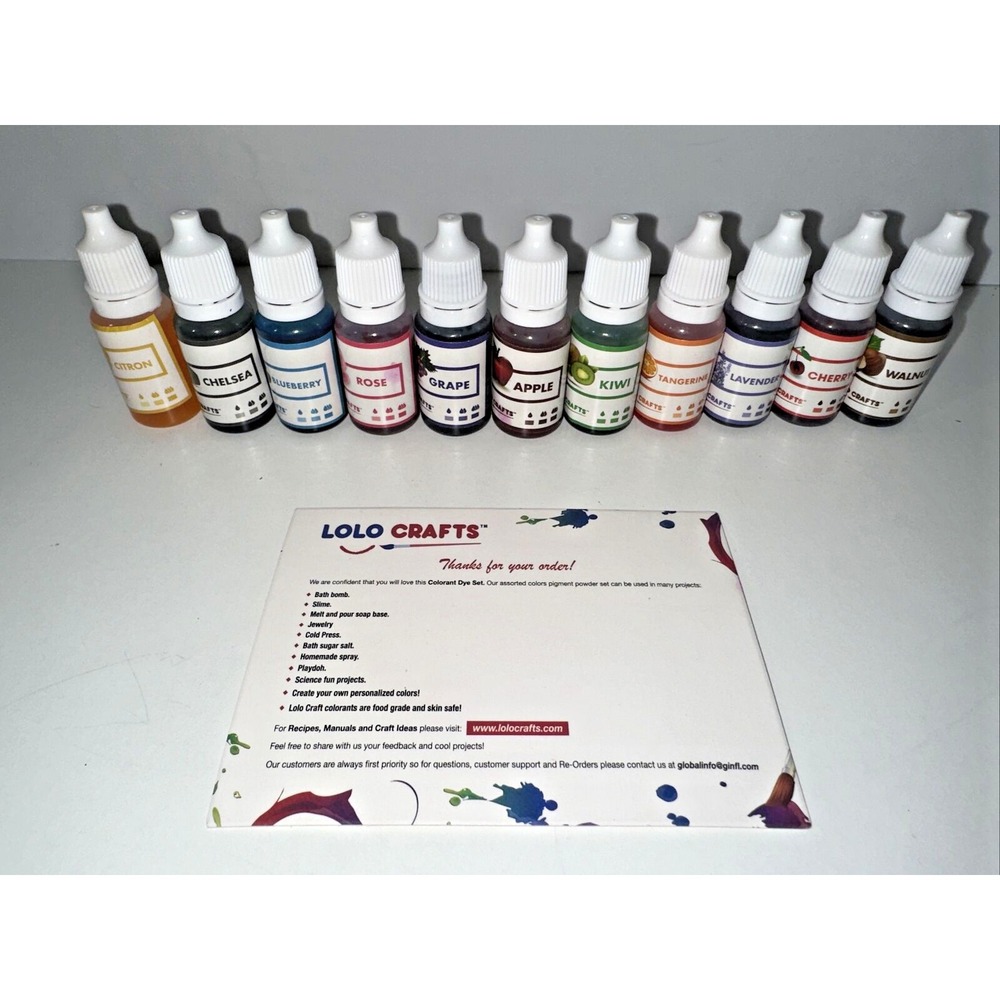LOLO CRAFTS -‎ Colorant Dye Set - 11 Colors